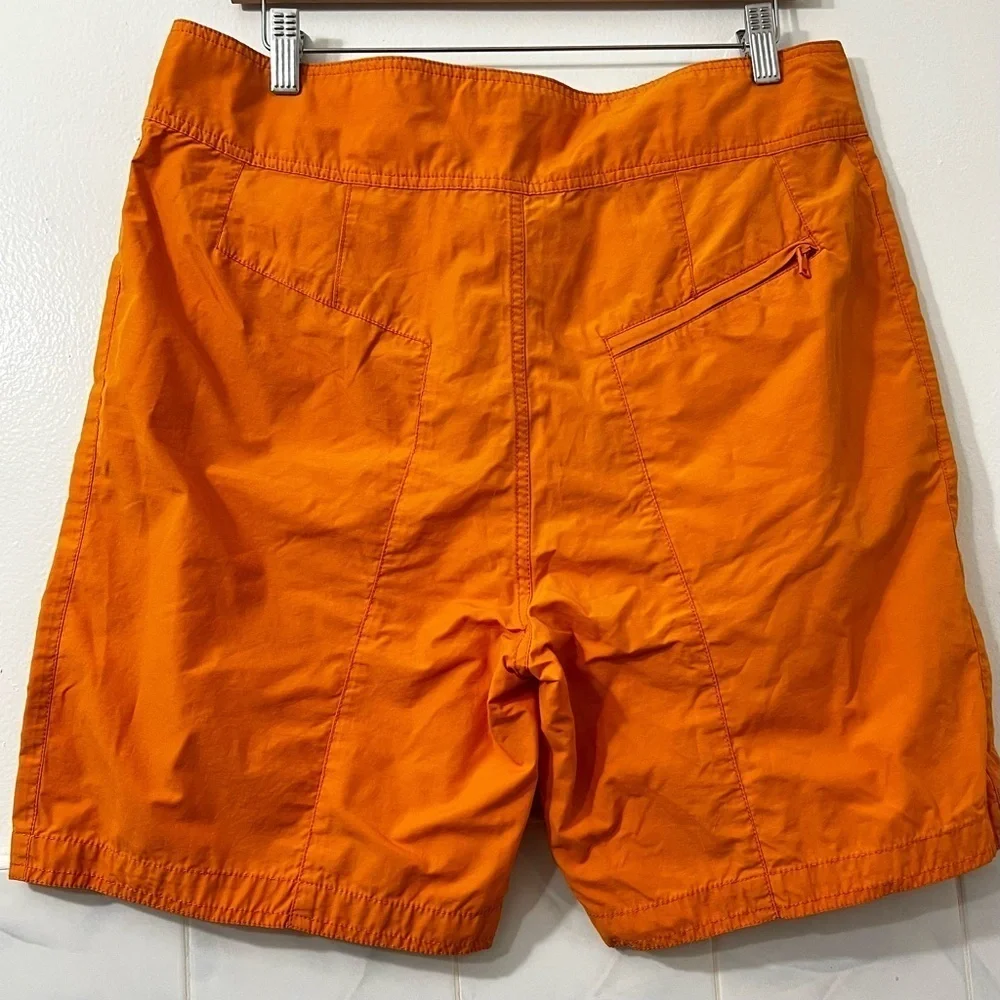 Onia Men’s 34 Orange Lightweight Quick Dry Resort Board Shorts Swim Trunks